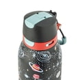 thumbnail image 4 of TAL 20oz Stainless Steel 2-in-1 Straw and Chug Water Bottle with Push Lid, Space, 4 of 9
