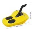 thumbnail image 2 of Yellow Snow Sleds for Kids and Adult, Sled Snowboard for 1-2 Riders with Handle and Pull Rope, Lightweight Compact Scooter Board, Sit Down Winter Sled, Portable Downhill Snow Skate for Winter Fun, 2 of 16