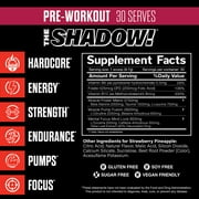 JNX Sports® The Shadow! Pre-Workout 350mg Caffeine Strawberry Pineapple 30 Serves