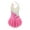 Pink&White, variant on iEFiEL Kids Girls Shiny Sequins Floral Ballet Gymnastics Skirted Leotard Sleeveless Dance Dress
