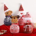 thumbnail image 1 of Bolsa de dulces de Navidad con cordón de tela reutilizable Bolsa de regalo de Navidad para niños Regalos de galletas de embalaje de vacaciones (4 piezas), 1 of 5