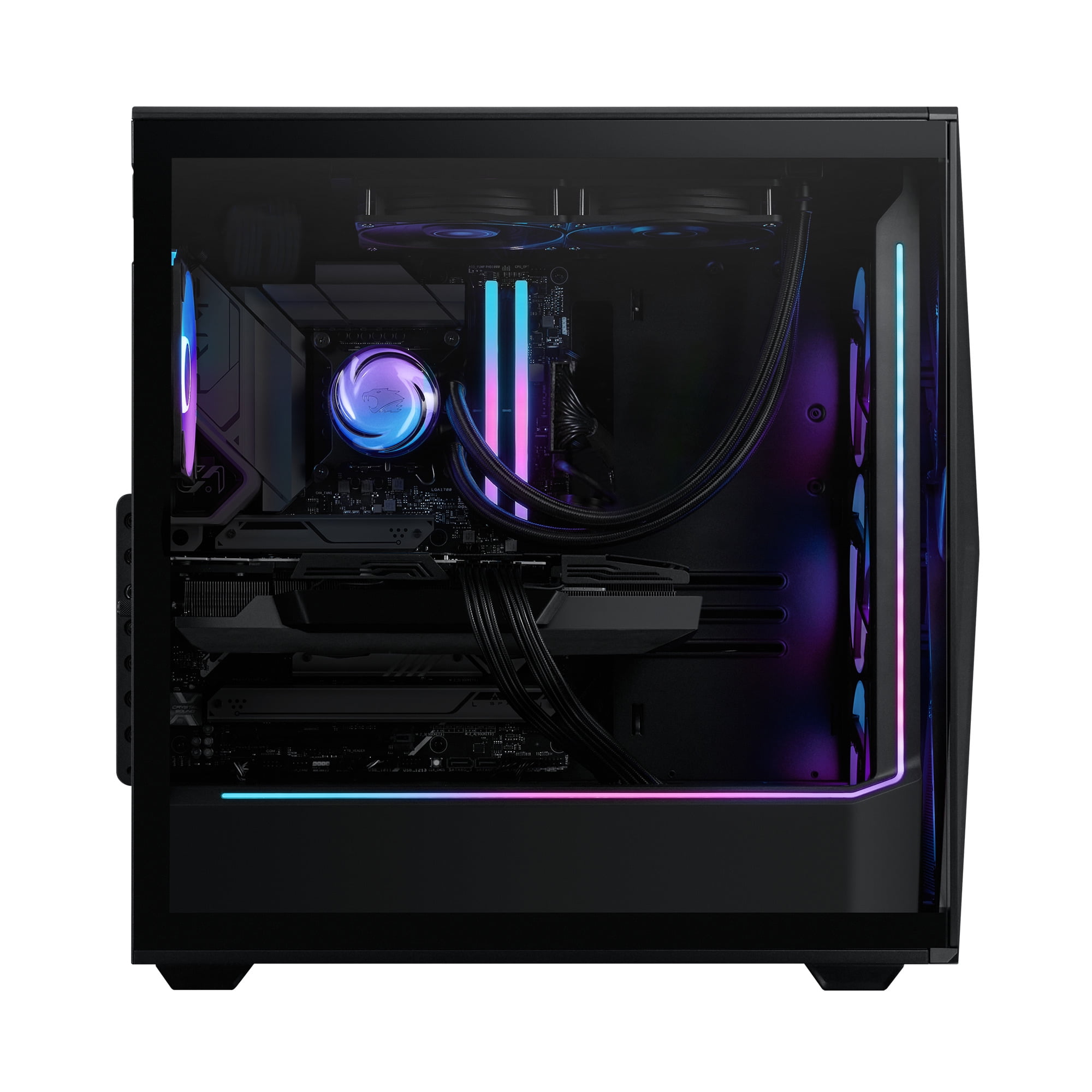 iBUYPOWER Slate MESH Gaming PC Desktop Computer Intel Core Ultra 9 285 CPU, NVIDIA GeForce RTX 5070Ti 16GB GPU, 32GB DDR5 RGB RAM, 2TB NVMe SSD, Windows 11 Home, Keyboard, Mouse - Black SMI9N57T01