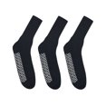 thumbnail image 3 of Noble Health Care Diabetic Non Skid Hospital Slipper Socks 6 Pack (10-13, Black), 3 of 6