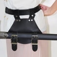 thumbnail image 1 of = Cinturón de caballero funda de y rana Soporte de con hebilla de metal Cinturón de duradero de cuero PU 1PCS Baoblaze  Cinturón de espada, 1 of 7
