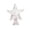 Silver, variant on Christmas Tree Topper Star, Wrought Iron Tree Top Star, Rattan Christmas Tree Top Decor for Indoor Outdoor Holiday, Sturdy Classic Five Pointed Star Ornament for Real Artificial Trees
