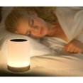 thumbnail image 5 of Lampe de chevet LED intelligente, 3 niveaux de luminosité, lampe de chevet multicolore avec fonction minuterie, commande tactile, Kuyhfg Bienvenido a Kuyhfg, 5 of 5