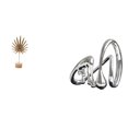 thumbnail image 1 of Figura nórdica creativa de metal en forma de hoja, arte abstracto, escultura minimalista, artesanía, adorno para mesa, fiesta, hogar, regalo de inaugu, 1 of 8