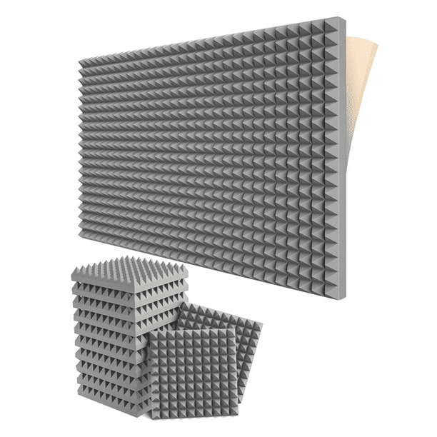 12 Pack SelfAdhesive Sound Proof Foam Panels Acoustic,Gray