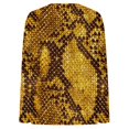 thumbnail image 3 of MHFRRA Camiseta Ajustada de Manga Larga con Cuello En V y Encaje de Punto con Estampado Informal de Moda de Primavera/Verano para Mujer Amarillo, 3 of 4