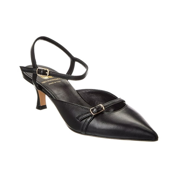 M by Bruno Magli Roma Leather Pump, 6.5, Black