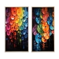 thumbnail image 2 of Designart "Shimmering Beats Compact Discs wall art II" Compact Discs Framed Wall Art Set Of 2 - Multi-Color Fashion Framed Canvas Set For Living Room Decor, 2 of 6