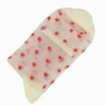 thumbnail image 6 of Women's Sheer Crew Socks with Flocked Heart Pattern and Reinforced Toe and Heel 2-Pack - One Size Fits Most, Red, 6 of 7