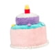 thumbnail image 3 of Sombrero de peluche de pastel de feliz cumpleaños, sombrero de fiesta, juguete de peluche suave reversible para niños 25 centímetros, 3 of 9