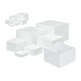 thumbnail image 1 of 7 Pieces Acrylic Cube Display Box Riser Nesting Riser Table Stand Display Stand 5 Sided Buffet Riser Food Riser For Jewelry, 1 of 5