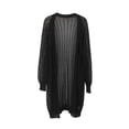 thumbnail image 5 of Women Crochet Lightweight Cardigan Cover Up Open Front Long Sleeve Summer Cardigans Long Open Front Sweater Extra Long Sweaters Womens Cardigan Print Vintage Sweater Thanksgiving Sweaters for Women, 5 of 8