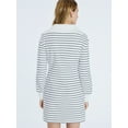 thumbnail image 3 of Free Assembly Women's and Women's Plus Half Zip Mini Dress with Long Sleeves, Sizes XS-4X, 3 of 5