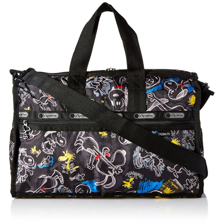 LeSportsac Medium Weekender Duffel Bag (Chalkboard Snoopy