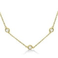 thumbnail image 2 of Diamond Station Necklace Bezel-Set 14K Yellow Gold (0.50ct), 2 of 3