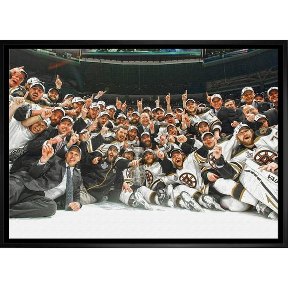 Boston Bruins 20x29 Framed Canvas 2011 Stanley Cup