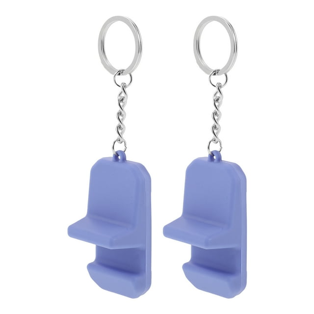 2 mini soportes para teléfono móvil de escritorio, portátiles, de PVC, con llavero.