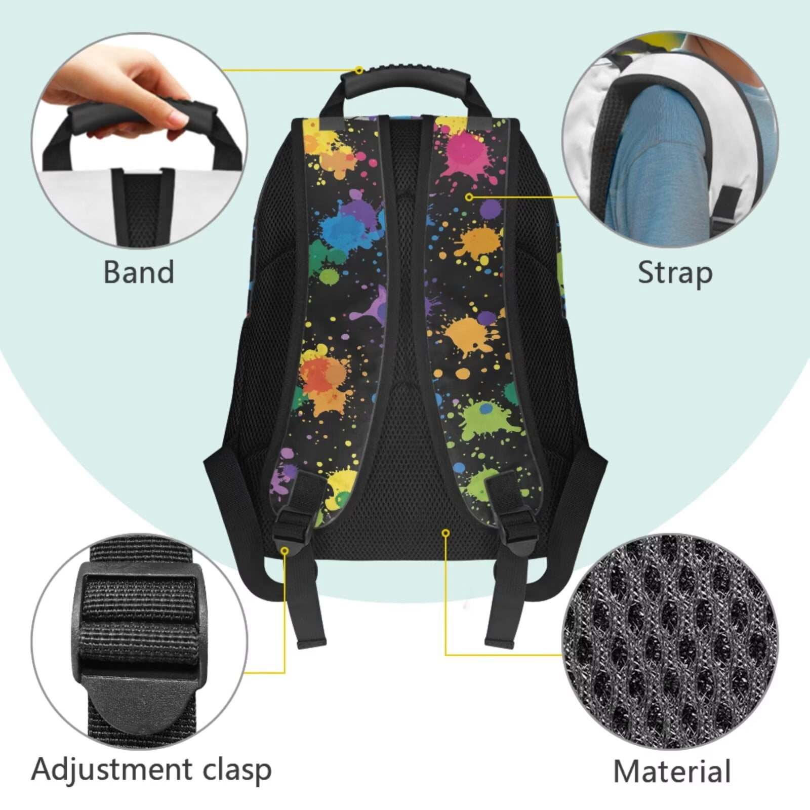 Pzuqiu Black Tractor Kids Backpack 4 Piece School Back Pack Set with Lunch Box Pencil Case 2pcs Bookmark for Girls Backpack for Middle School Backpacks 17 Inch Schoolbag