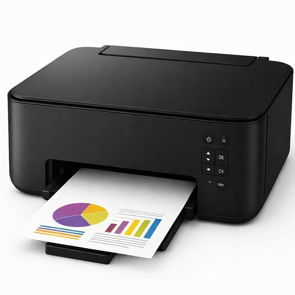 Triplenet Pricing All-in-One Wireless Color Printer, Scanner, Copier with AirPrint, No Bluetooth, Black, Home Office Inkjet Printer Over 13 lb