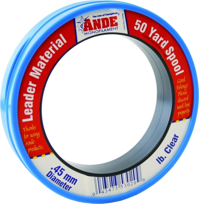 Ande Fishing Line Pcw50 100 Mono Leader Wrist Spool 50 Yards 100 Lb Walmart Com