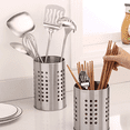 thumbnail image 5 of Utensil Holder Stainless Steel, Kitchen Utensil Drying Cylinder with Drain Holes，Cookware Cutlery Holder, 5 of 5