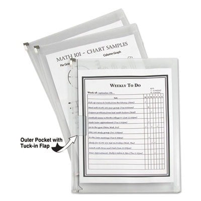CLI48117 - Letter Size Zip N Go Expanding Portfolio with Outer Pocket, Sold as 3/PK. Zippered expanding file lets you securely store and transport papers. By (Best Zip File App)