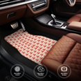 thumbnail image 4 of Sikiie Octopuses1 Car Foot Mat Set of 4 Pieces Basics Universal Fit Rubber Carpet Floor Mats For Car SUV Van & Truck, 26.8"L x 17.3"W (Front), 13"L x 17.3"W(Rear), 4 of 6