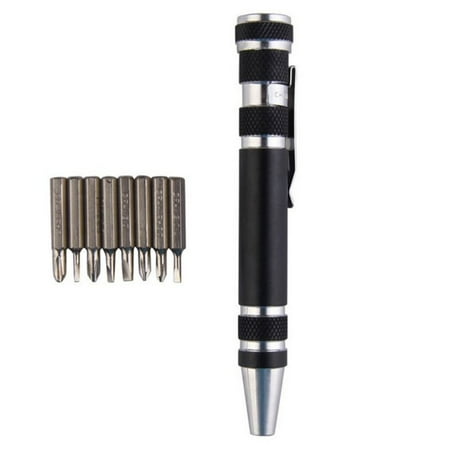 Multifunction Portable 8 in 1 Mini Pocket Precision Pen Screwdriver Repair Tool Kit Home