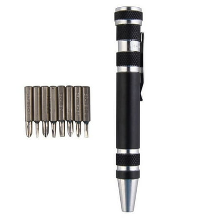 Precision Maintenance Tool Kit - Multifunction Portable 8 in 1 Mini Pocket Precision Pen Screwdriver Repair Tool Kit Home Use