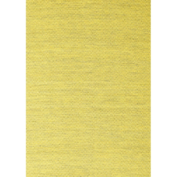 Ahgly Company Machine Washable Indoor Rectangle Abstract Yellow Contemporary Area Rugs, 8' x 12'