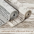 thumbnail image 6 of CGTER Area Rug Living Room Rugs - 5x7 Washable Large Soft Neutral Boho Moroccan Bohemian Farmhouse Rug Indoor Floor Carpet for Bedroom Under Dining Table Home Office Decor - Cream Brown, 6 of 10