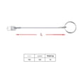 thumbnail image 1 of In-Stock 4.5mm 316 Stainless Steel Marine Hardware: Corrosion-Resistant Spring Safety Stopper with 150mm Rope for Boats – Quick Installation, Enhanced Security & Durable Performance, 1 of 6