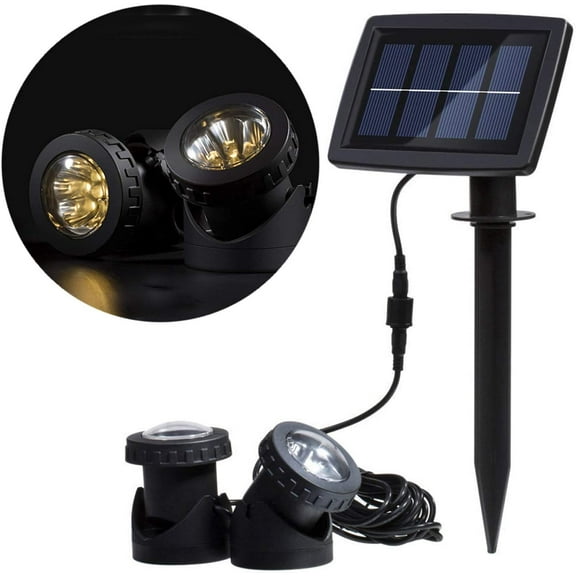 LINLIN Solar Pond Lights,12led RGB Super Bright Solar Submersible Lamps Underwater Light Landscape Spotlight Security Night Lights for Garden Pool Pond Outdoor Decoration