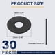 thumbnail image 2 of 30 Pcs Arandela Plana para Tornillos, Arandelas de Acero Inoxidable 8mm ID x 25mm OD x 1mm de Grosor para Pernos, Reparaciones de Fábricas, Cocinas, Tiendas, Negro, 2 of 6