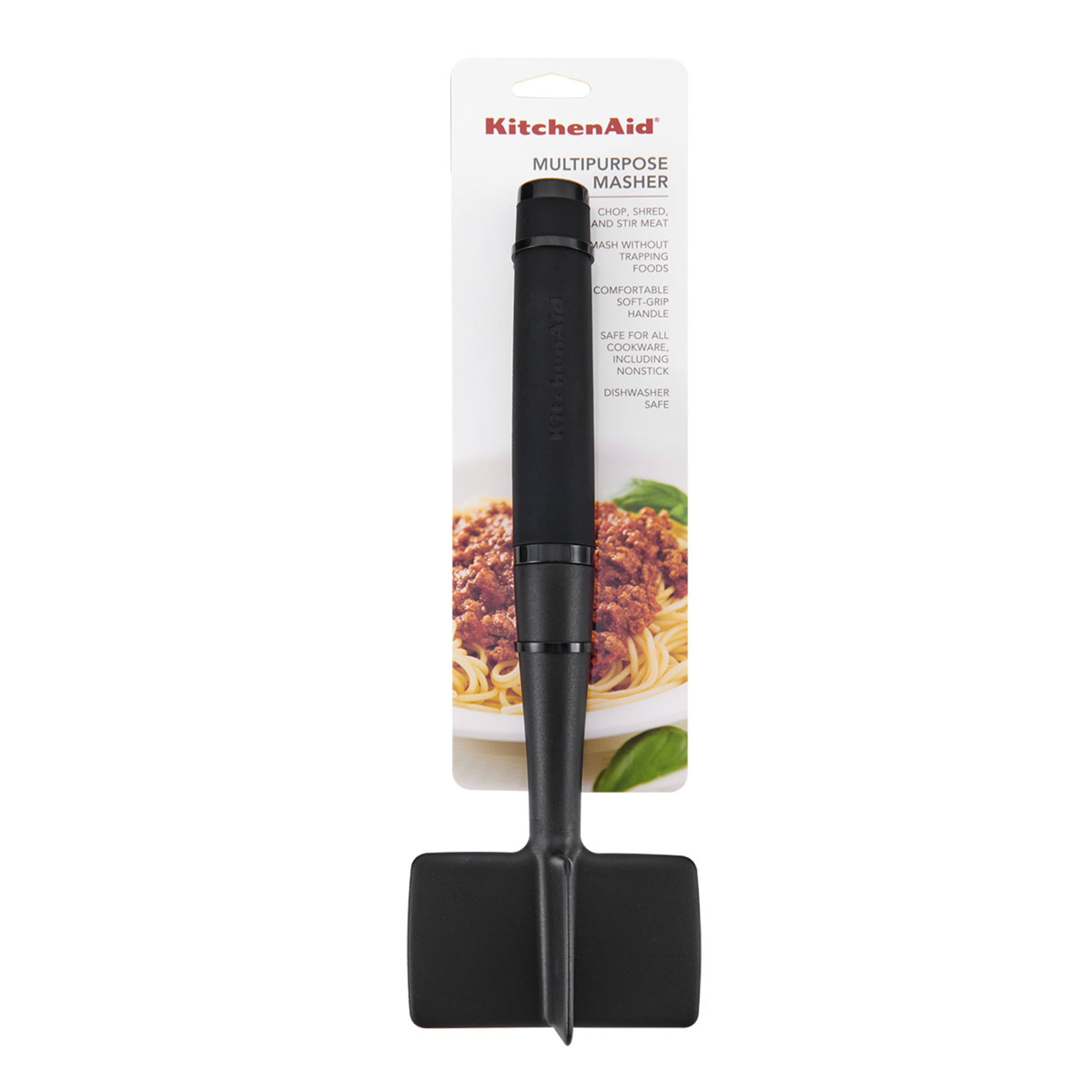 KitchenAid Classic Meat Masher, 10.8-Inch, Black