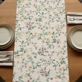 thumbnail image 5 of Table Runners 36 Inches Long Dress Scarves, Spring Flowers Farmhouse Kitchen/Dining Table Runner, Short Coffee Tablerunners, Yellow Pink Floral Leaves Vintage Country Plants 13x36 Inch, 5 of 9