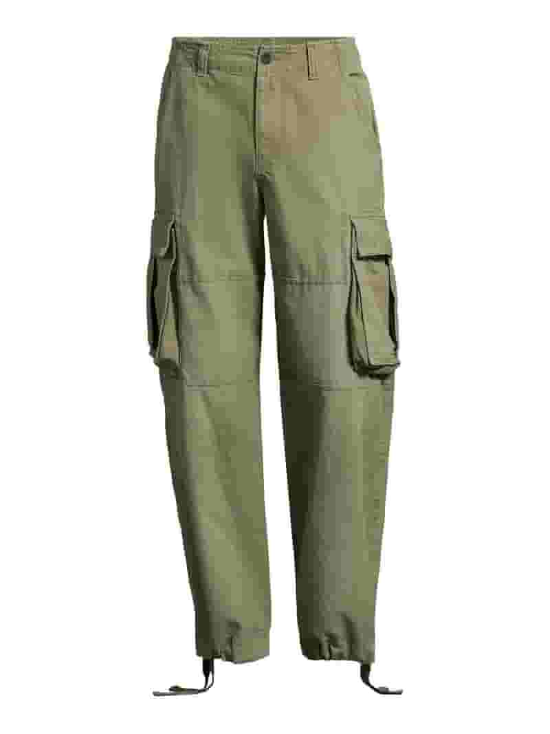 【Anyone more】Hise cargo long wide pants No Boundaries All Gender Wide Leg Cargo Pants, Men's Sizes