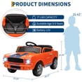 thumbnail image 2 of 12V Licensed Shelby Kids Electric Ride-On Car – Remote Control, Bluetooth, Shock Absorbers & LED Lights, 2 of 9
