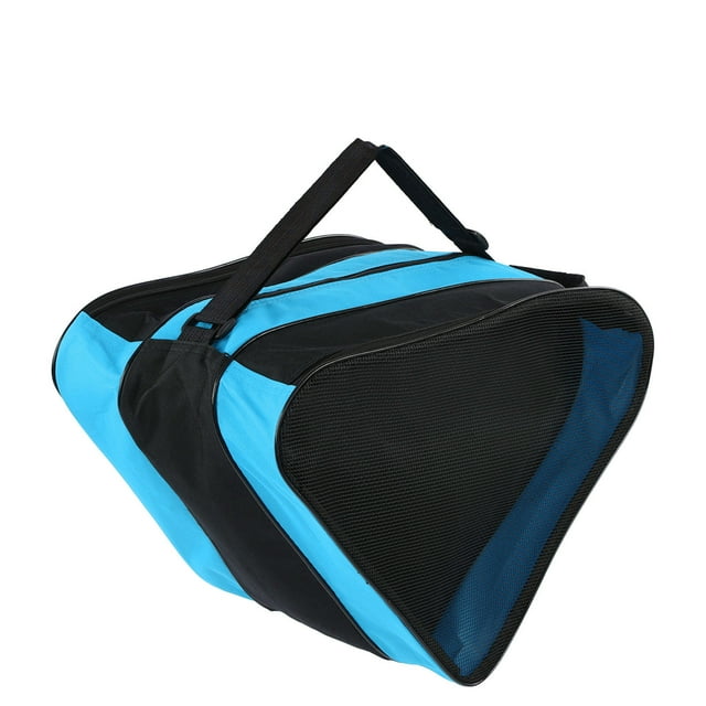 Hockey Skates Bag, Skates Bag 3 Layers Zipper For Storage Blue