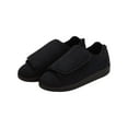 thumbnail image 2 of Silverts Men Extra Extra Wide Slippers, 10, Black, 2 of 5