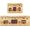 Color311-p02, variant on Autumn Fall Kitchen Rug Sets 2 Pieces Country House Rustic Berry Patriotic Star Thanksgiving Floor Mats Washable Barn 17.7inch X 47.2inch + 17.5inch X 29.5inch