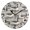 Black, variant on Geese Wall Clock 10in Round Artistic Oil Painting Home Decor Desk Table Clock