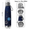 thumbnail image 3 of Galaxy 29oz Stainless Steel Insulated Thermos with Tea Filter, 360° Printed Travel Bottle, Leakproof BPA-Free Flask with Anti-Slip Base, 304 Inner & 201 Outer, Vacuum Cup, Starry, 3 of 6