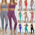 thumbnail image 1 of Traje de yoga para mujer Crop-Top Bra Leggings Gym Wear Workout Sportswear, 1 of 8