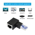 thumbnail image 6 of Rj45 Fast Ethernet Male To Female Right Elbow Adapter Cat5/6 Ethernet Lan Extension Adapter for Hub Dsl, 6 of 6