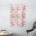 thumbnail image 1 of Paris Tapestry, Romantic Elements from the Capital City of the France Croissant Muffin Macaroon Paris, Wall Hanging for Bedroom Living Room Dorm Decor, 40W X 60L Inches, Multicolor, by Ambesonne, 1 of 2