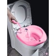 thumbnail image 5 of Portable Sitz Bath Hip Washing Bath Tub Nursing Basin with Sprayer - Pink, 5 of 5